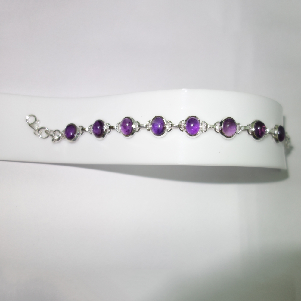Semi Precious Purple Stone Bracelets