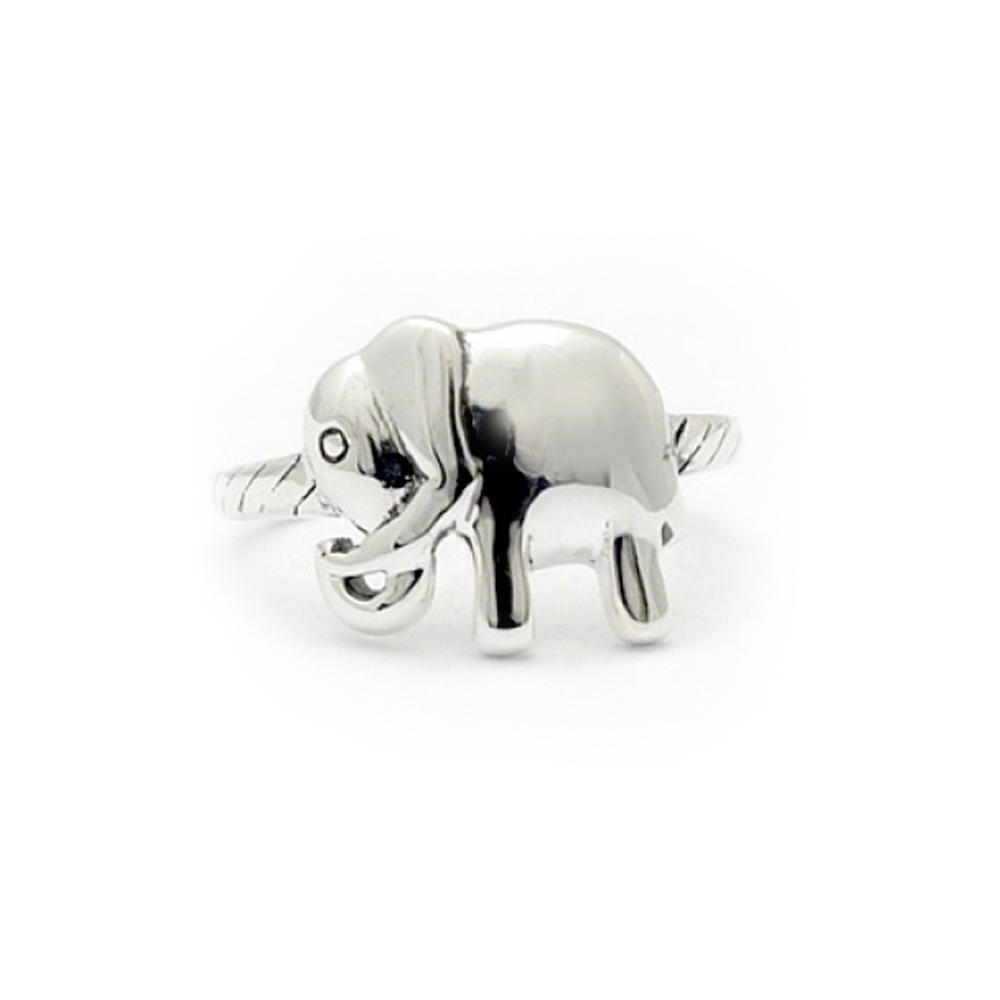 Sterling Silver Elephant Ring (Small)